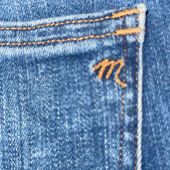 MADEWELL 9" Mid-Rise Skinny Jeans in medium wash Button-Front Edition SIZE 27. - Picture 12 of 16